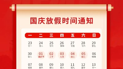 盛世華誕，喜迎國慶，靈科超聲波2024年國慶放假通知